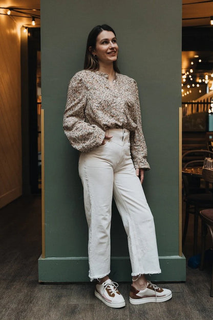 Flowers Blouse - Maternity & Nursing