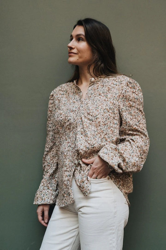 Flowers Blouse - Maternity & Nursing