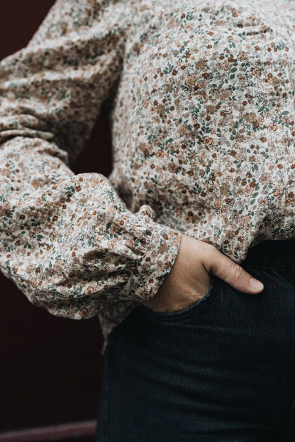 Flowers Blouse - Maternity & Nursing